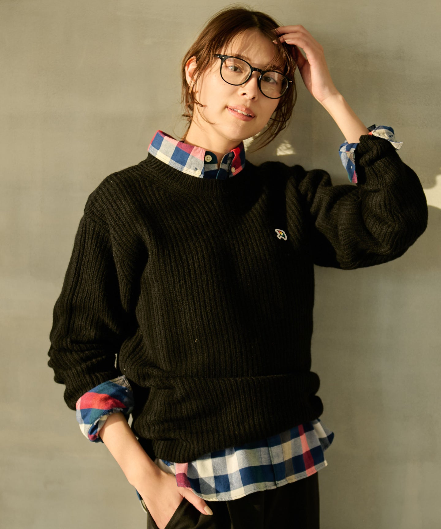 Arnold Palmer シェア 畔編みウールニットセーター